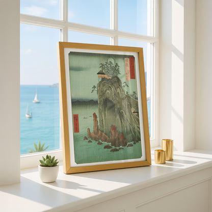 Bingo Province — Kannon Temple at Abuto by Utagawa Hiroshige | Premium Art Print