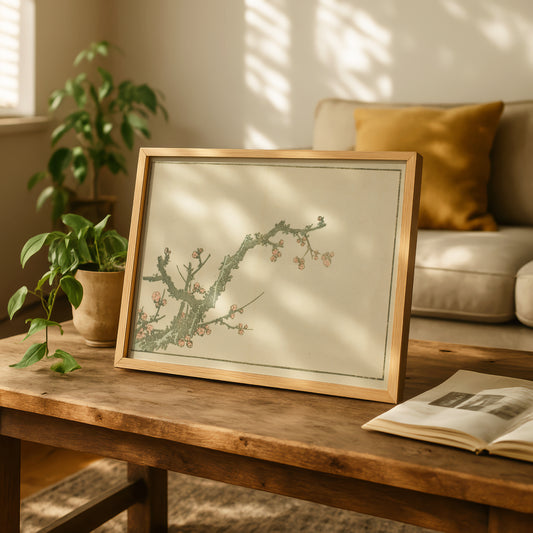 Blooming Plum Tree by Katsushika Hokusai | Premium Art Print