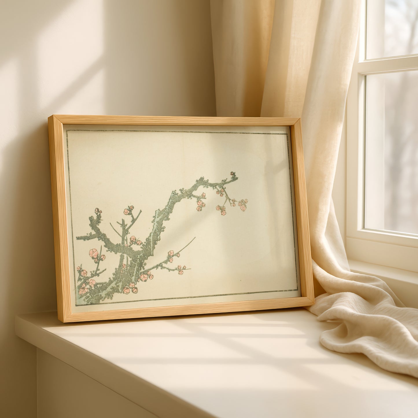 Blooming Plum Tree by Katsushika Hokusai | Premium Art Print