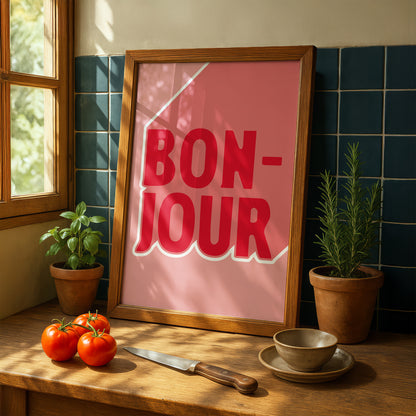Bonjour | Premium Giclee Art Print