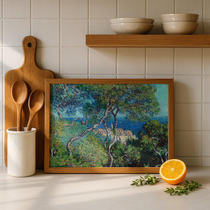 Monet Bordighera Art Print | Giclee Fine Art Reproduction | Impressionist Wall Decor