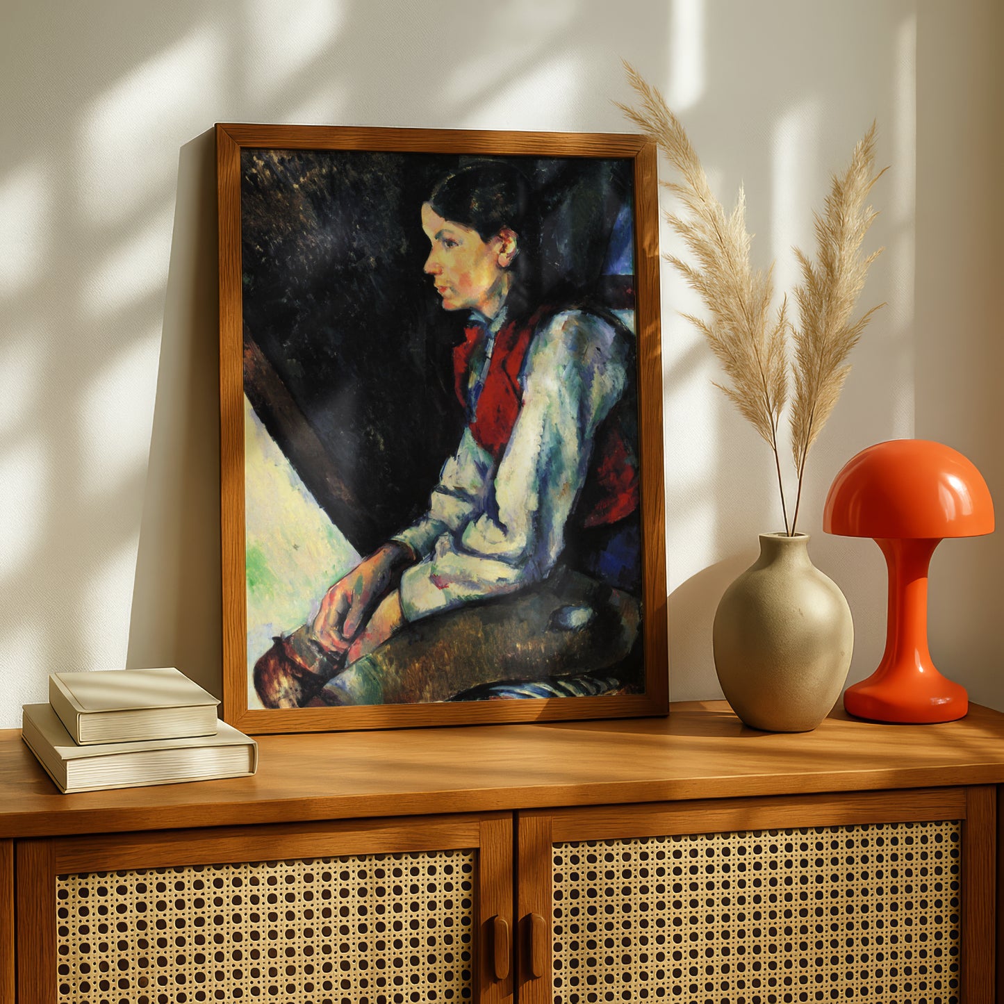 Le Garçon au gilet rouge by Paul Cezanne Print | Premium Giclee Art Print | Post-Impressionist Wall Art | Museum Quality Reproduction | Fine Art Print