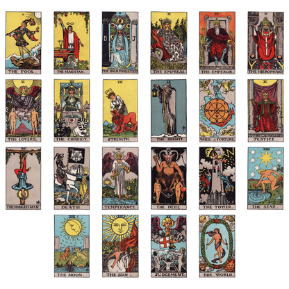 Complete Set of 22 Rider-Waite-Smith Major Arcana Tarot Card Giclée Fine Art Prints