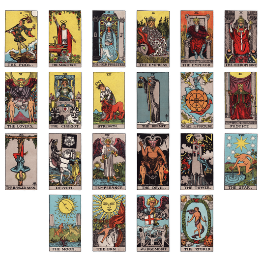 Complete Set of 22 Rider-Waite-Smith Major Arcana Tarot Card Giclée Fine Art Prints