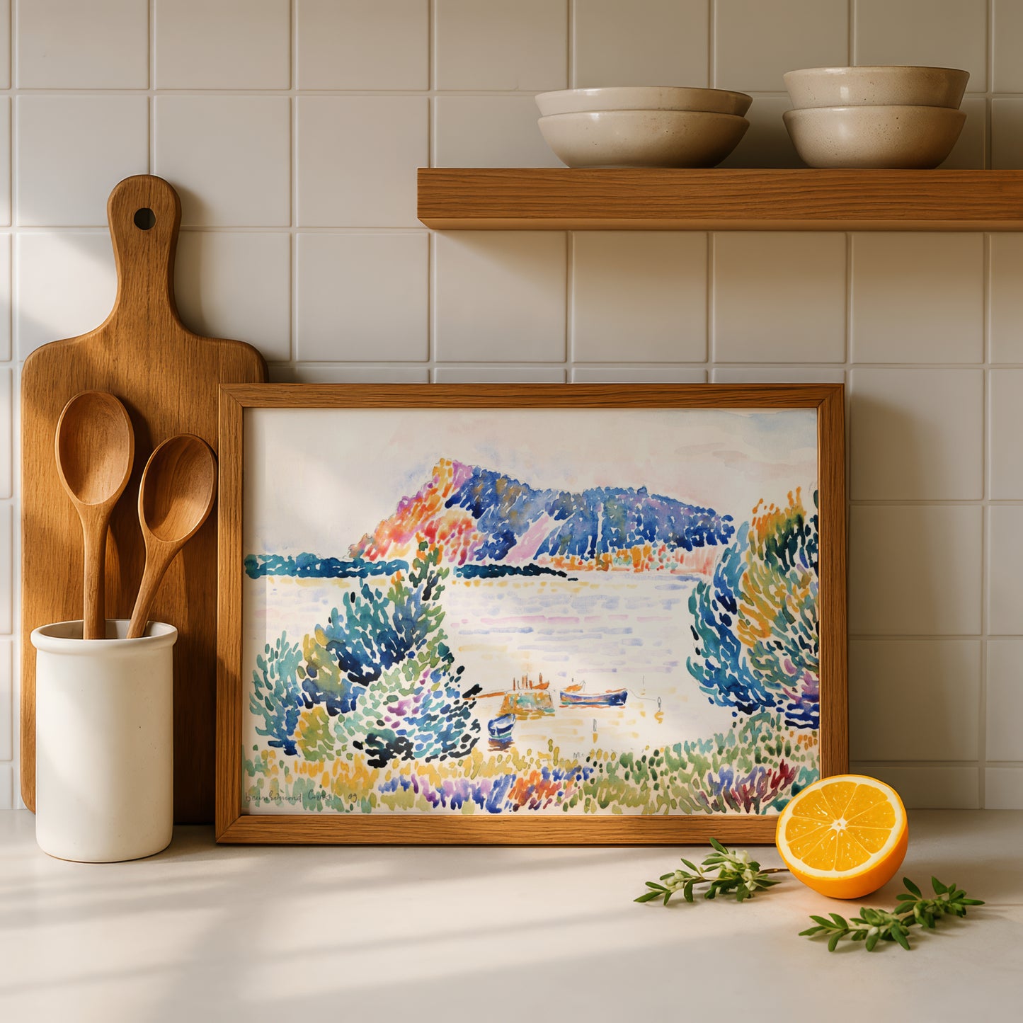 Cap Nègre by Henri-Edmond Cross Art Print | Pointillism Giclee Reproduction | French Neo-Impressionist Wall Decor