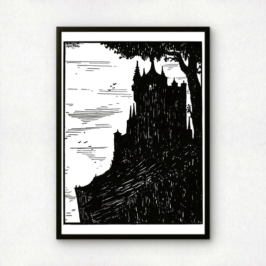 Chateau Ultimate by William T Horton | Premium B&W Art Print