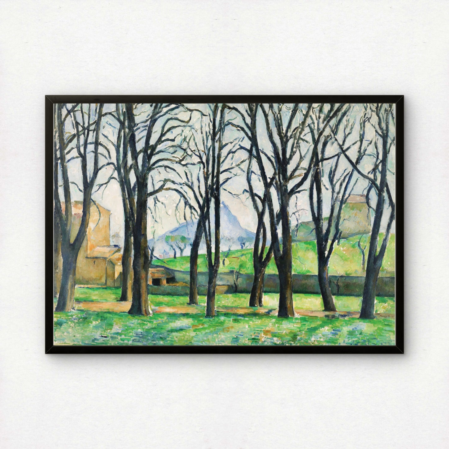 Chestnut Trees at Jas de Bouffan by Paul Cezanne Print | Premium Giclee Art Print | Post-Impressionist Wall Art | Museum Quality Reproduction