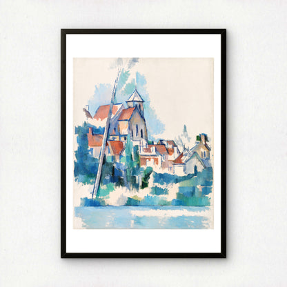 Church at Montigny-sur-Loing by Paul Cezanne Print | Premium Giclee Art Print | Post-Impressionist Wall Art | Museum Quality Reproduction