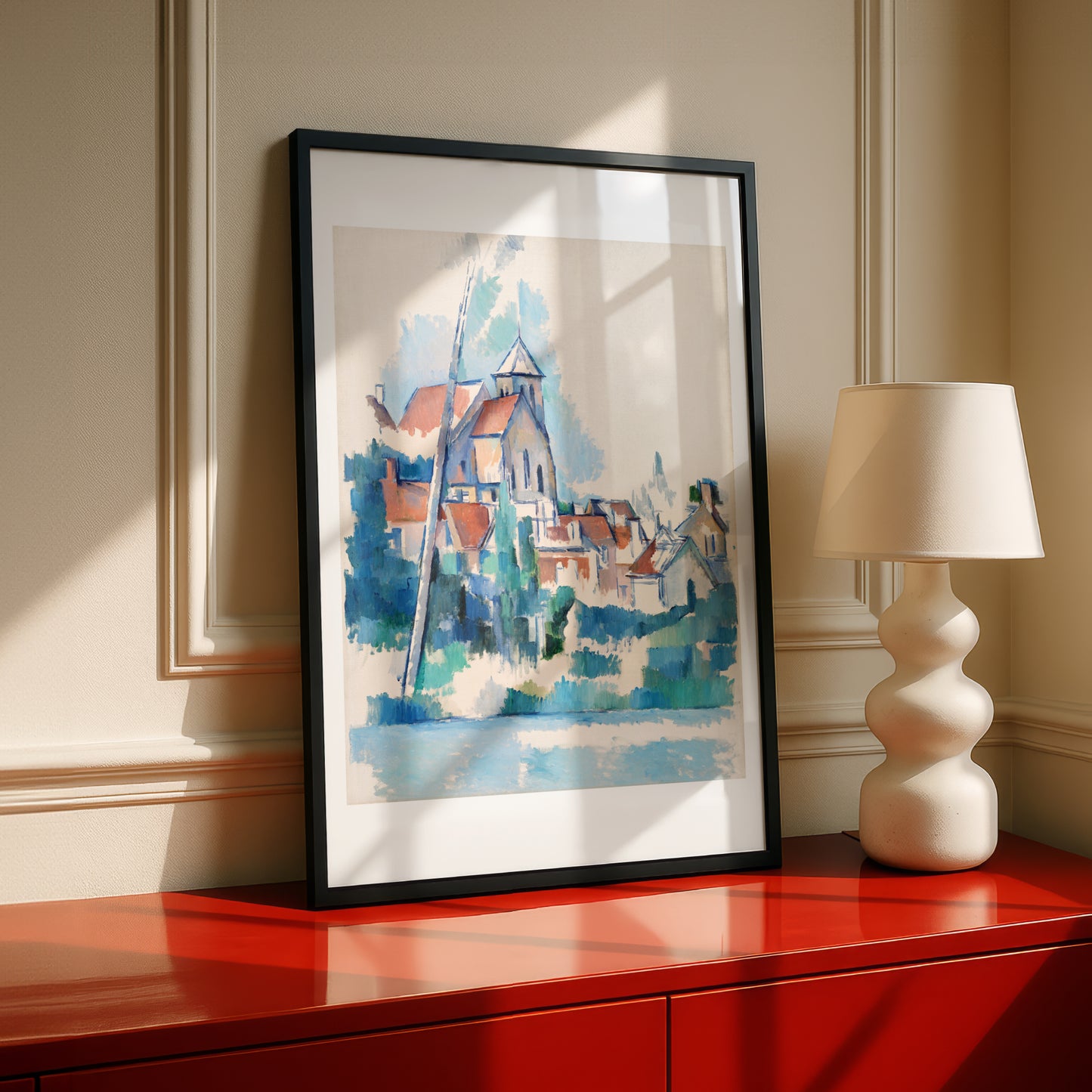 Church at Montigny-sur-Loing by Paul Cezanne Print | Premium Giclee Art Print | Post-Impressionist Wall Art | Museum Quality Reproduction
