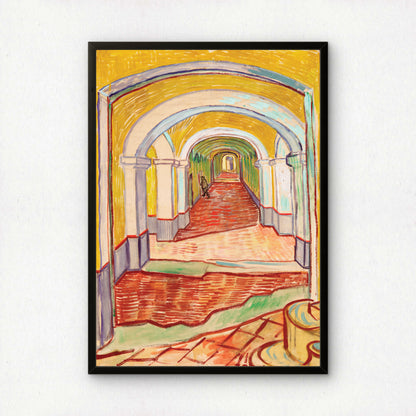 Corridor in the Asylum by Vincent Van Gogh | Premium Giclée Art Print | Museum Quality Wall Art