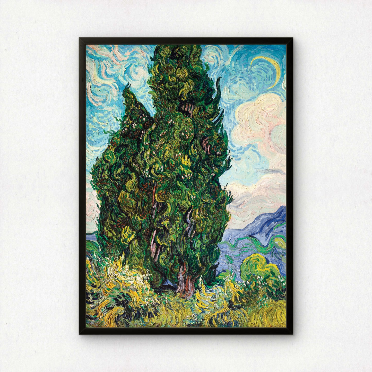 Cypresses by Vincent Van Gogh | Premium Giclée Art Print | Museum Quality Wall Art