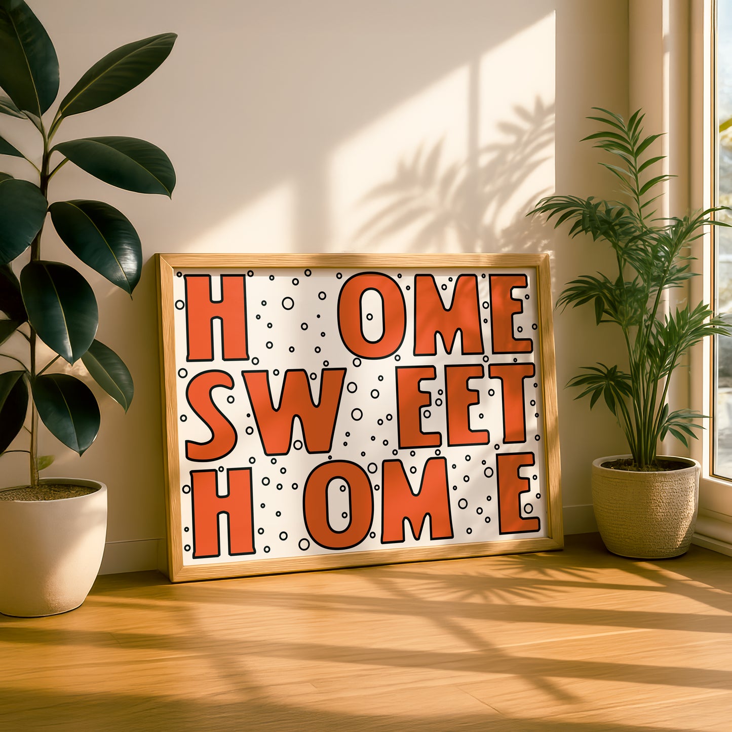 Home Sweet Home (Playful Version) | Premium Giclee Art Print