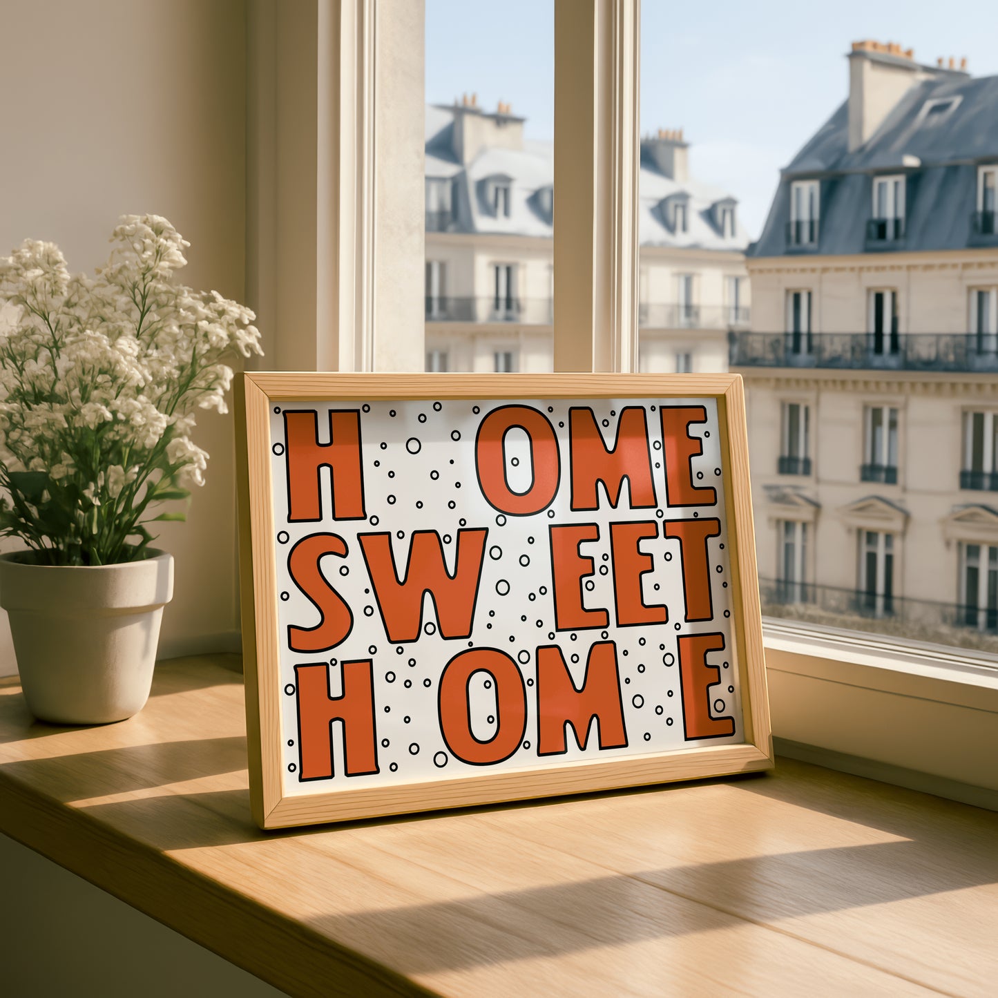 Home Sweet Home (Playful Version) | Premium Giclee Art Print