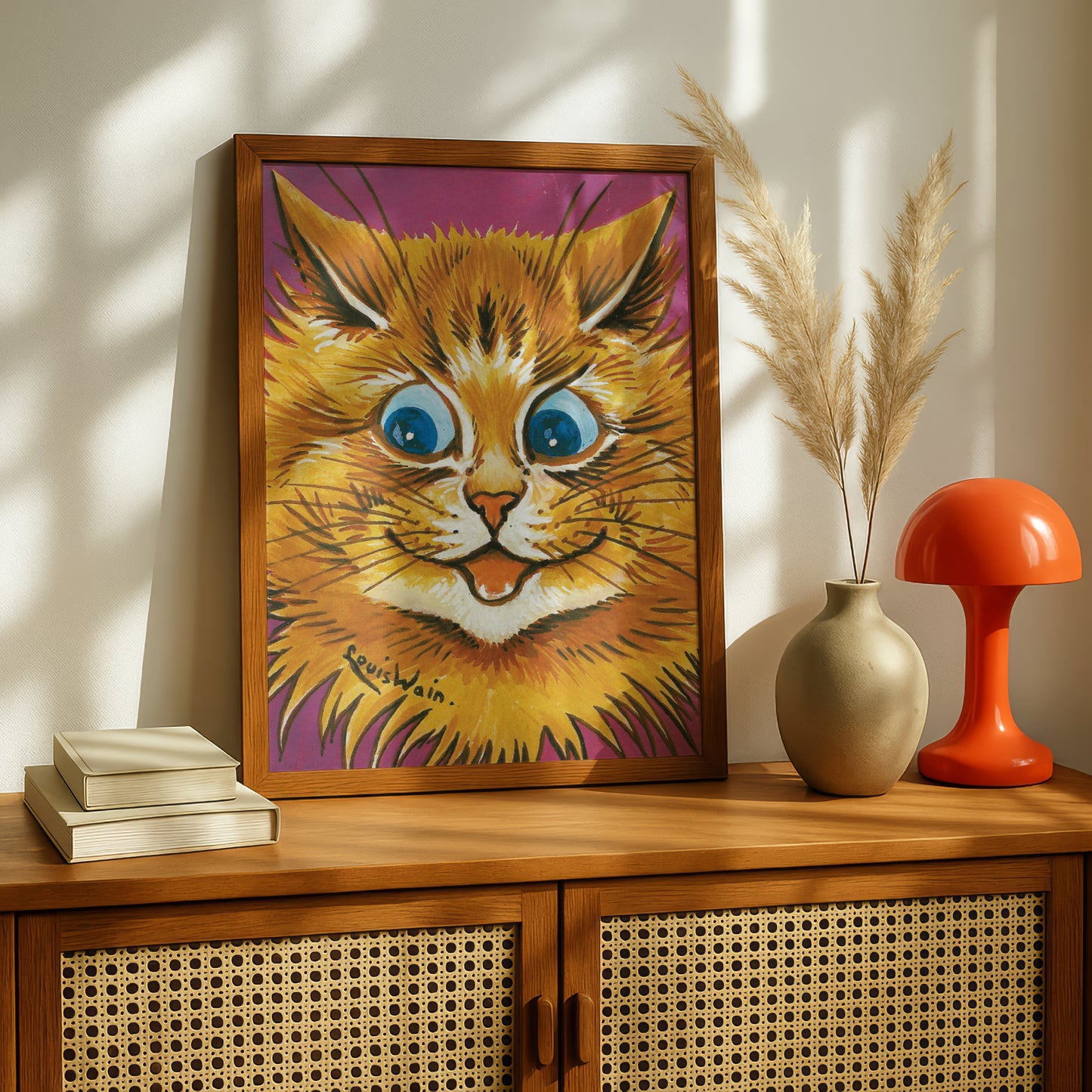 Louis Wain: Enthusiastic Anticipation | Giclée Fine Art Print | Cat Art Home Decor