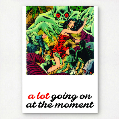 1950s Pin-Up Girl Pop Art Comic Poster | Premium Giclée Art Print | US Golden Age of Comics | "A Lot Going on at the Moment" | Unframed