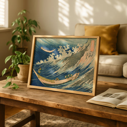 Fishing Boats at Choshi in Shimosa by Katsushika Hokusai | Premium Art Print
