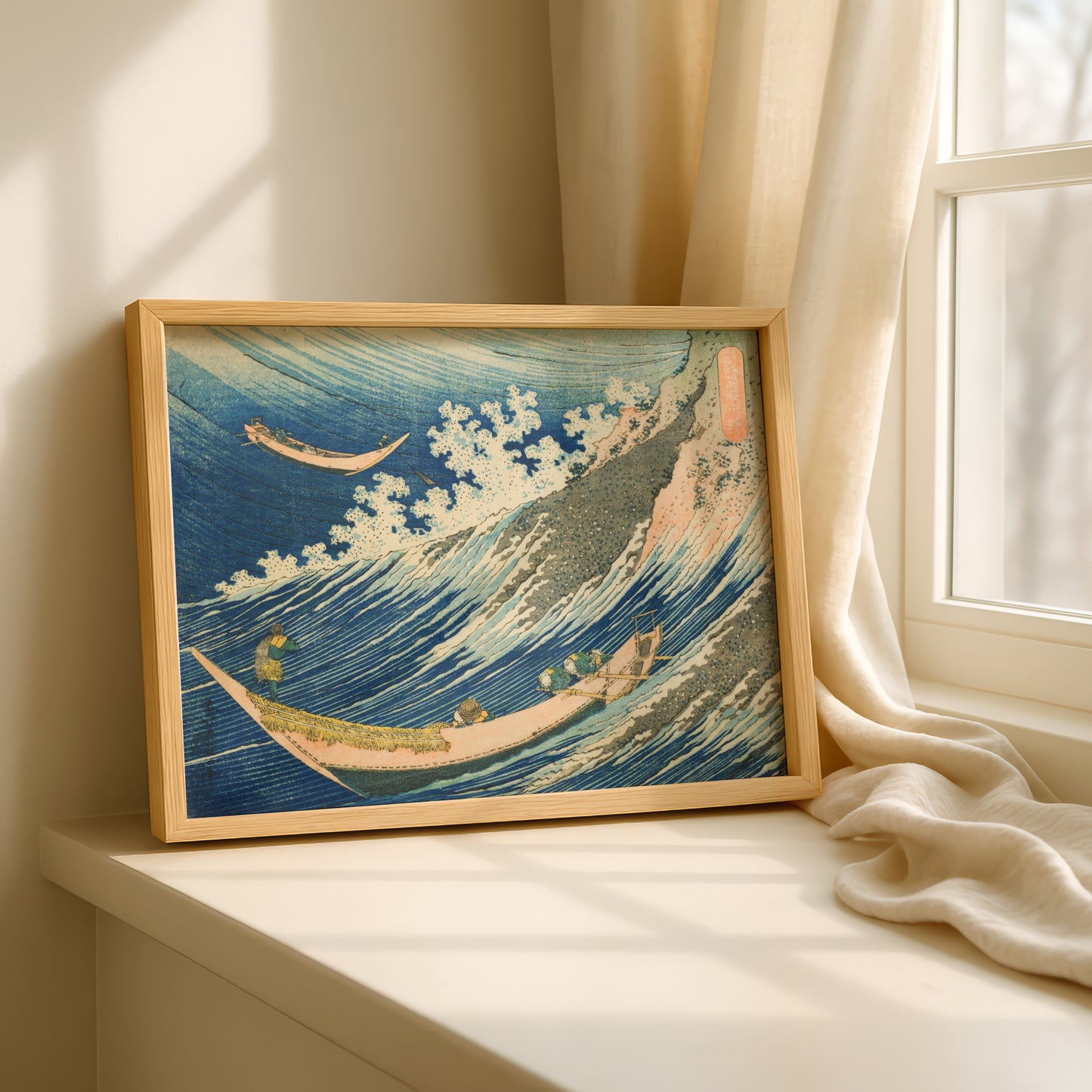 Fishing Boats at Choshi in Shimosa by Katsushika Hokusai | Premium Art Print