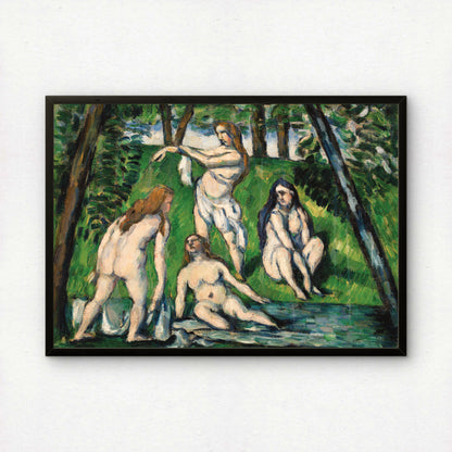 Four Bathers by Paul Cezanne Print | Premium Giclee Art Print | Post-Impressionist Wall Art | Museum Quality Reproduction | Fine Art Print