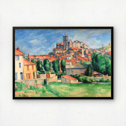 Gardanne Landscape by Paul Cezanne Print | Premium Giclee Art Print | Post-Impressionist Wall Art | Museum Quality Reproduction | Fine Art Print