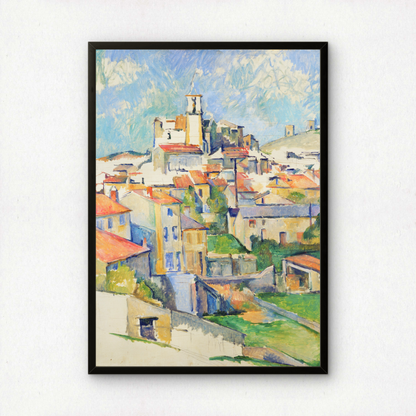 Gardanne by Paul Cezanne Print | Premium Giclee Art Print | Post-Impressionist Wall Art | Museum Quality Reproduction | Fine Art Print