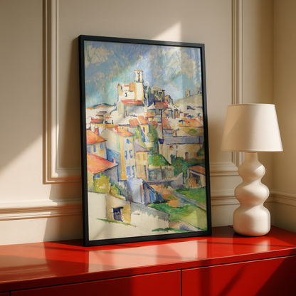 Gardanne by Paul Cezanne Print | Premium Giclee Art Print | Post-Impressionist Wall Art | Museum Quality Reproduction | Fine Art Print