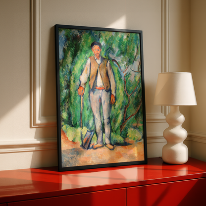 Gardener by Paul Cezanne Print | Premium Giclee Art Print | Post-Impressionist Wall Art | Museum Quality Reproduction | Fine Art Print