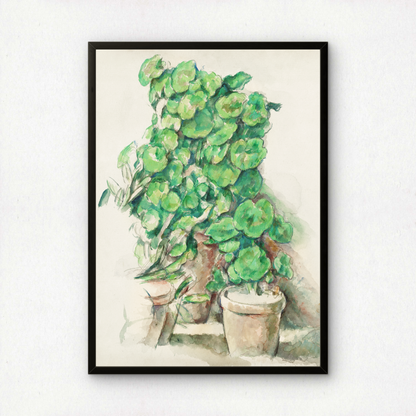 Geraniums by Paul Cezanne Print | Premium Giclee Art Print | Post-Impressionist Wall Art | Museum Quality Reproduction | Fine Art Print