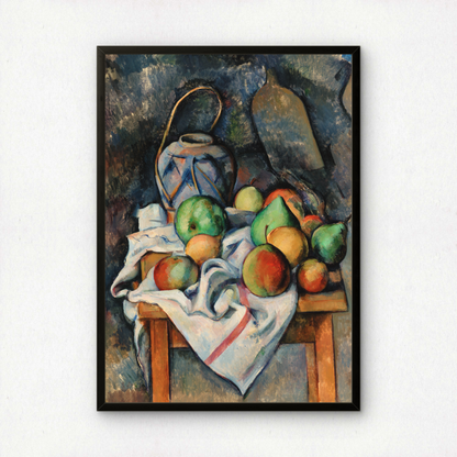 Ginger Jar by Paul Cezanne Print | Premium Giclee Art Print | Post-Impressionist Wall Art | Museum Quality Reproduction | Fine Art Print