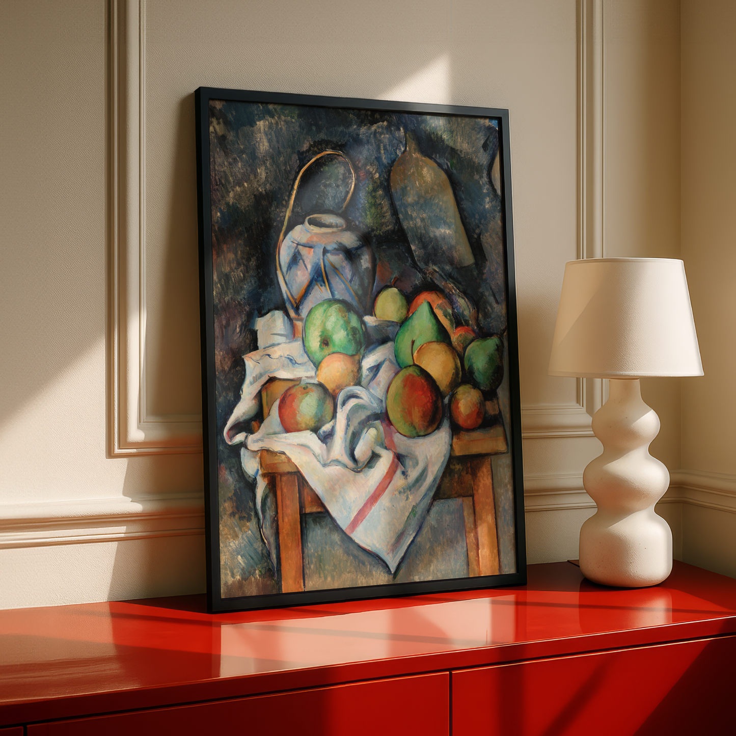 Ginger Jar by Paul Cezanne Print | Premium Giclee Art Print | Post-Impressionist Wall Art | Museum Quality Reproduction | Fine Art Print