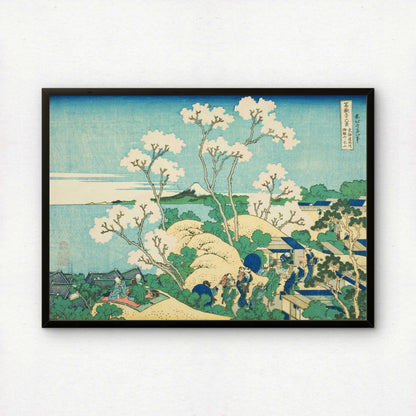 Goten Hill at Shinagawa on the Tokaido by Katsushika Hokusai | Premium Art Print