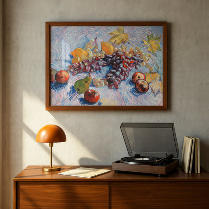 Grapes, Lemons, Pears, and Apples (1887) by Vincent Van Gogh | Premium Giclée Art Print | Museum Quality Wall Art