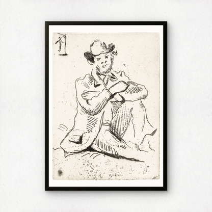 Guillaumin with the Hanged Man by Paul Cezanne Print | Premium Giclee Art Print | Post-Impressionist Wall Art | Museum Quality Reproduction | Fine Art Print