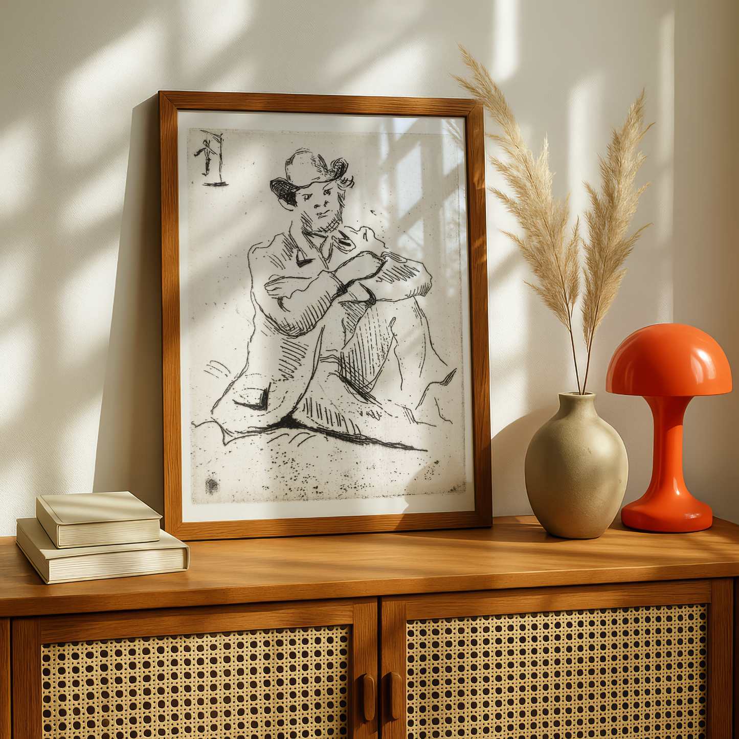 Guillaumin with the Hanged Man by Paul Cezanne Print | Premium Giclee Art Print | Post-Impressionist Wall Art | Museum Quality Reproduction | Fine Art Print