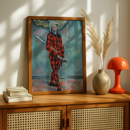 Harlequin by Paul Cezanne Print | Premium Giclee Art Print | Post-Impressionist Wall Art | Museum Quality Reproduction | Fine Art Print