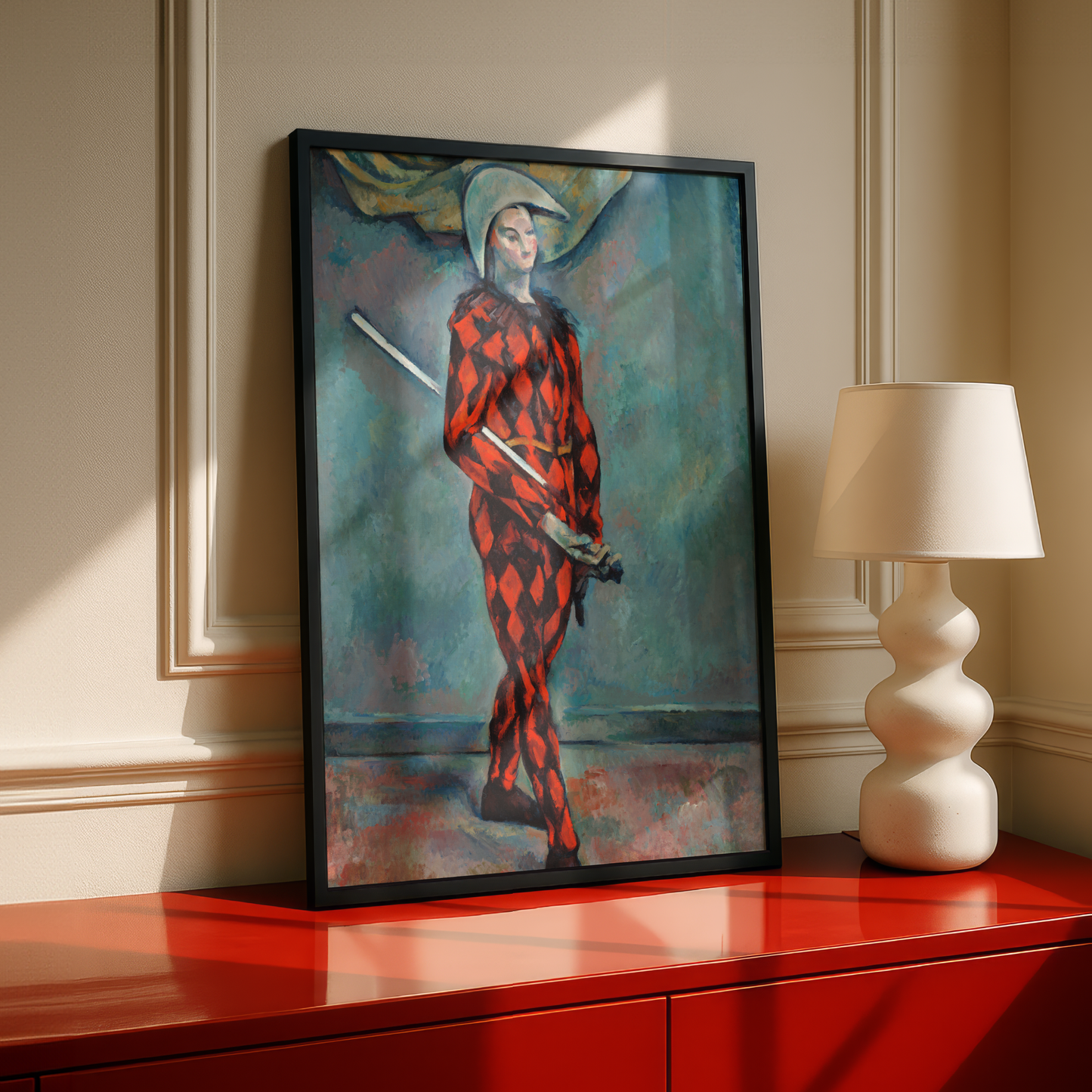 Harlequin by Paul Cezanne Print | Premium Giclee Art Print | Post-Impressionist Wall Art | Museum Quality Reproduction | Fine Art Print