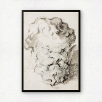 Head of Silenus by Paul Cezanne Print | Premium Giclee Art Print | Post-Impressionist Wall Art | Museum Quality Reproduction | Fine Art Print