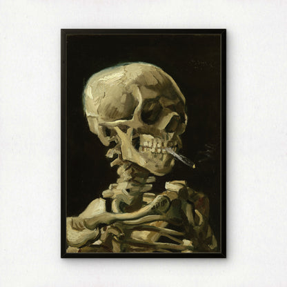 Head of a Skeleton with a Burning Cigarette by Vincent Van Gogh | Premium Giclée Art Print | Museum Quality Wall Art