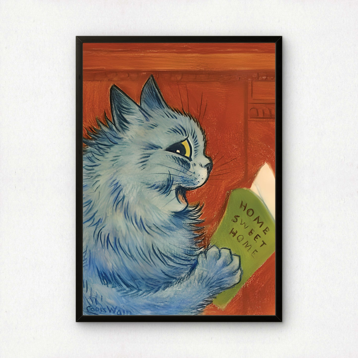 Louis Wain: Home Sweet Home | Fine Art Print | Cat Painting | Archival Quality Printing