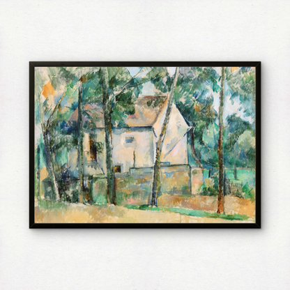 House and Trees by Paul Cezanne Print | Premium Giclee Art Print | Post-Impressionist Wall Art | Museum Quality Reproduction | Fine Art Print