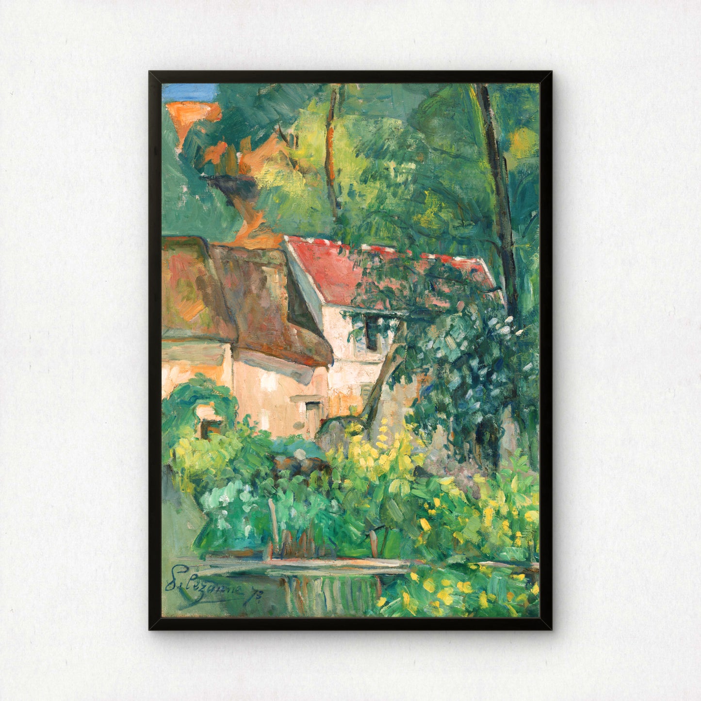 House of Père Lacroix by Paul Cezanne Print | Premium Giclee Art Print | Post-Impressionist Wall Art | Museum Quality Reproduction | Fine Art Print