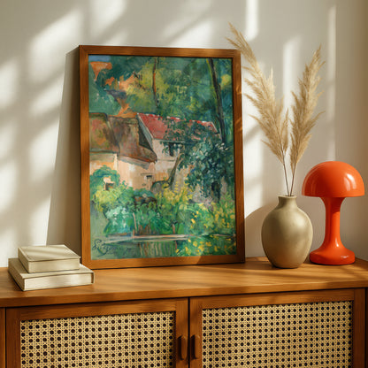 House of Père Lacroix by Paul Cezanne Print | Premium Giclee Art Print | Post-Impressionist Wall Art | Museum Quality Reproduction | Fine Art Print
