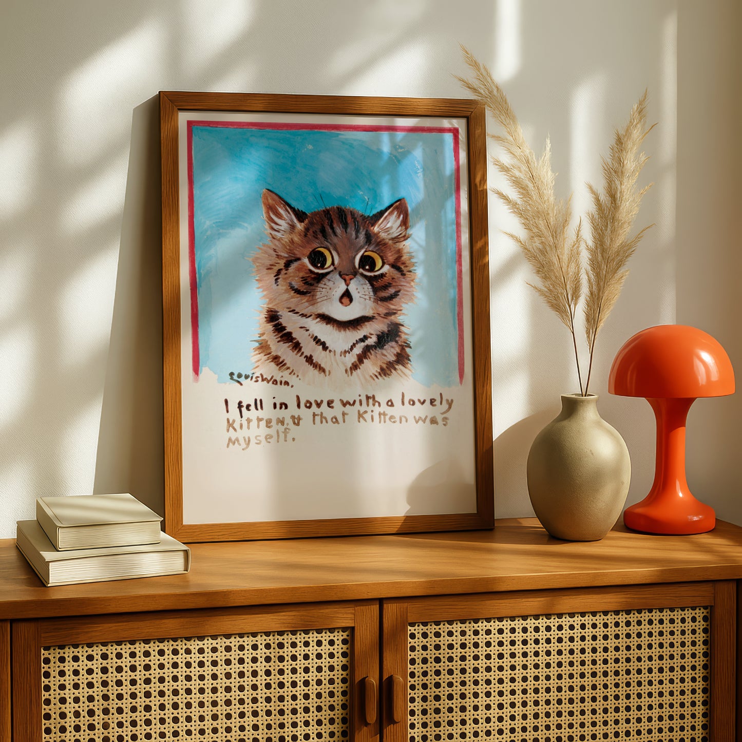 Louis Wain: I Fell in Love With a Lovely Kitten | Giclée Art Print | Cat | Archival Quality Printing