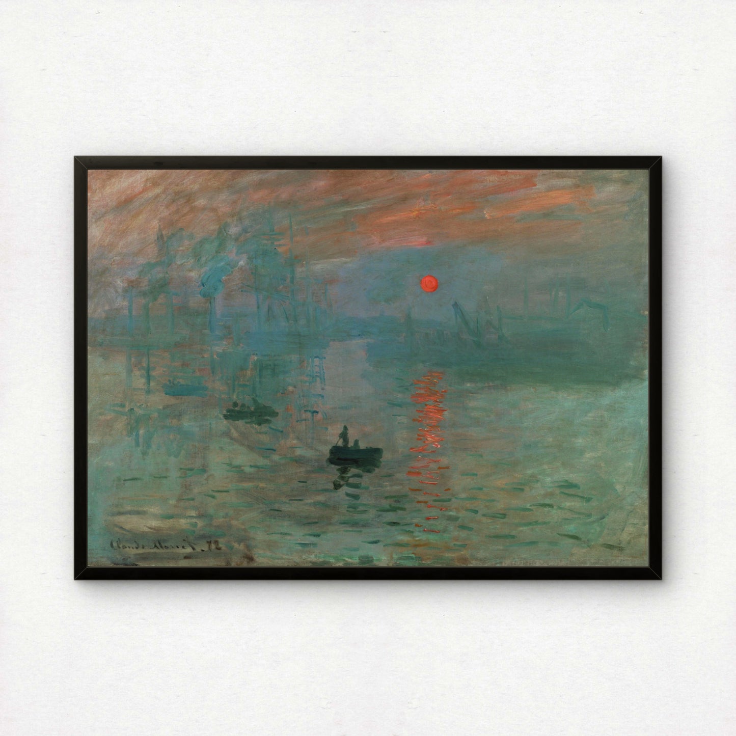 Monet Impression, Sunrise Art Print | Giclee Fine Art Reproduction | Impressionist Wall Decor