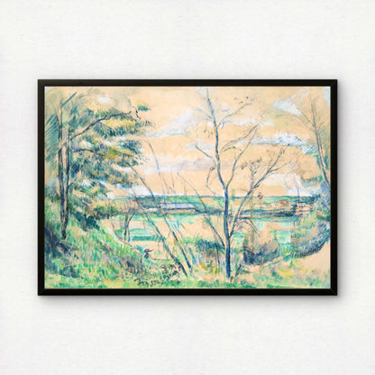 In the Oise Valley by Paul Cezanne Print | Premium Giclee Art Print | Post-Impressionist Wall Art | Museum Quality Reproduction | Fine Art Print
