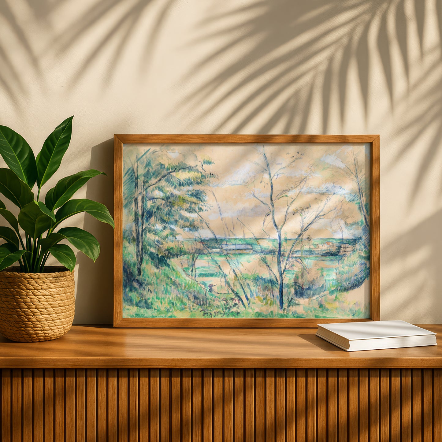 In the Oise Valley by Paul Cezanne Print | Premium Giclee Art Print | Post-Impressionist Wall Art | Museum Quality Reproduction | Fine Art Print