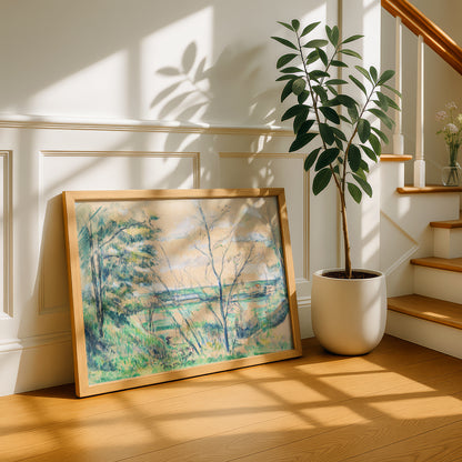 In the Oise Valley by Paul Cezanne Print | Premium Giclee Art Print | Post-Impressionist Wall Art | Museum Quality Reproduction | Fine Art Print