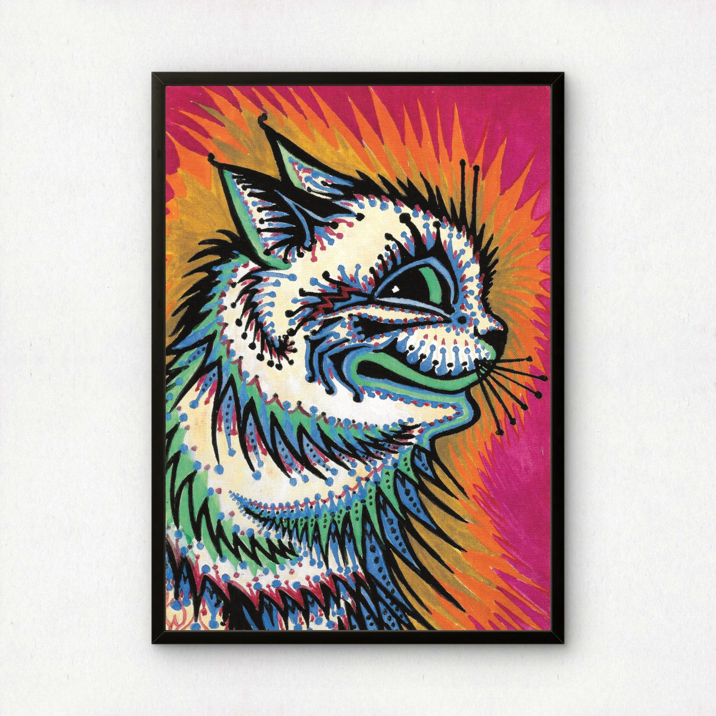 Louis Wain: Kaleidoscope Cat | Beautiful Giclée Art Print | Cat Wall Art | Home Decor