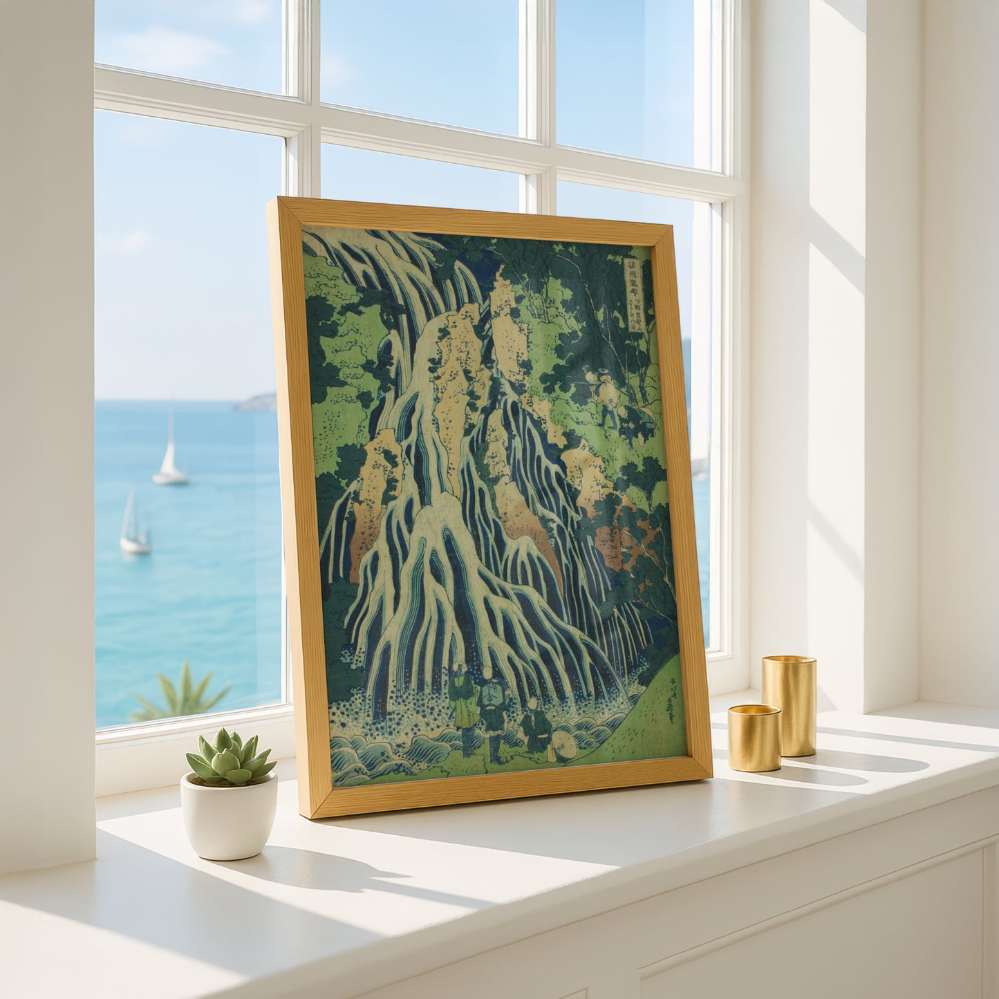 Kirifuri Falls at Mount Kurokami in Shimotsuke Province by Katsushika Hokusai | Premium Art Print