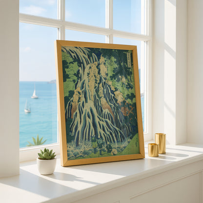 Kirifuri Falls at Mount Kurokami in Shimotsuke Province by Katsushika Hokusai | Premium Art Print