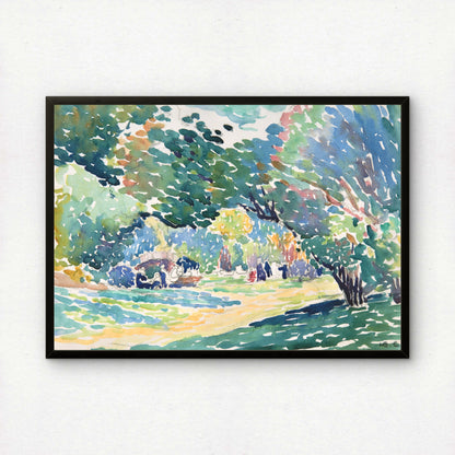 Landscape by Henri-Edmond Cross Art Print | Pointillism Giclee Reproduction | French Neo-Impressionist Wall Decor